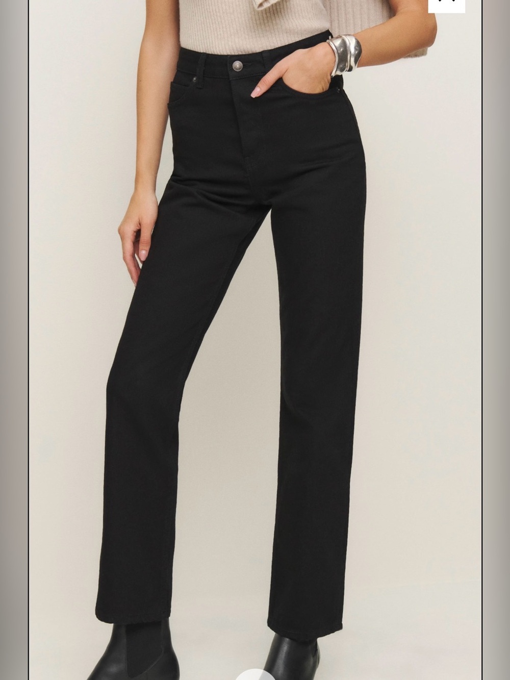 Reformation Cynthia High Rise Straight Jeans Size 28